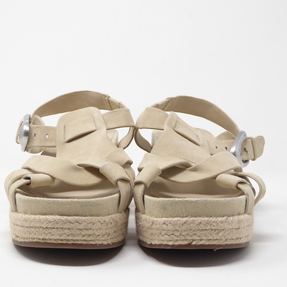 Aerosoles Womens Chatham Platform Sandals Tan Suede Espadrille Block Heel 8.5 - Picture 3 of 9